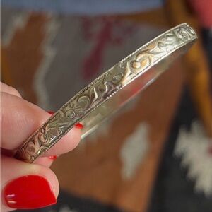 Taxco Silver/925 Stamped Bangle (name 6. Leaf)
